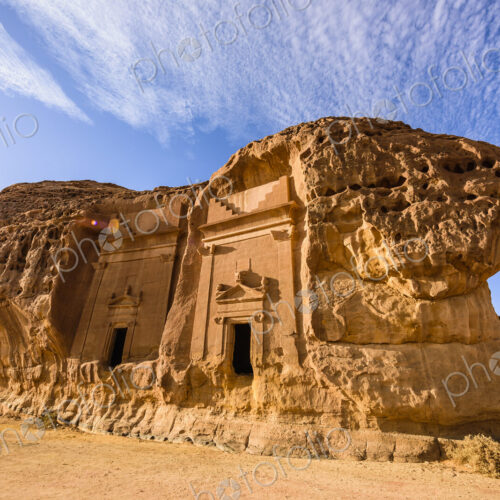 Hegra, also known as Madain Salih, or Al-?ijr, archaeological site, Nabatean carved…